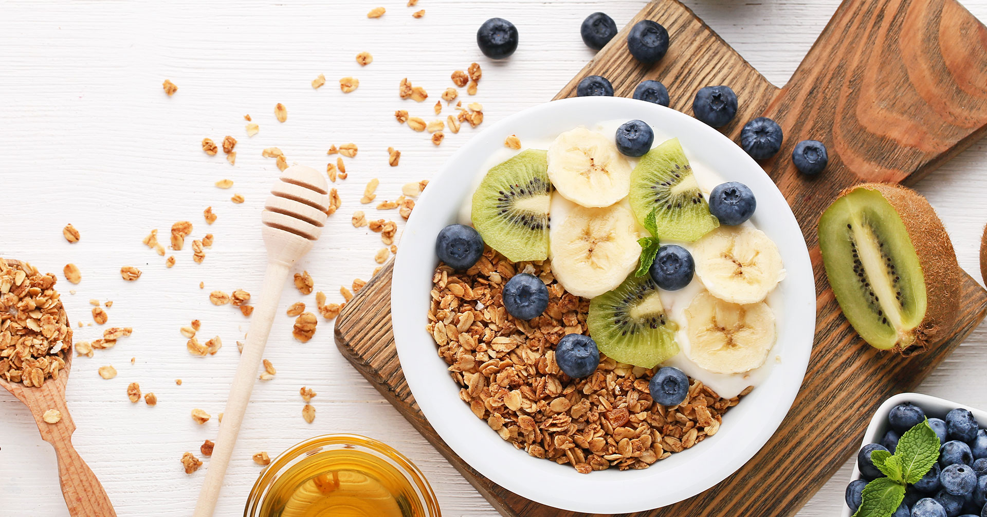 Muesli con kiwi