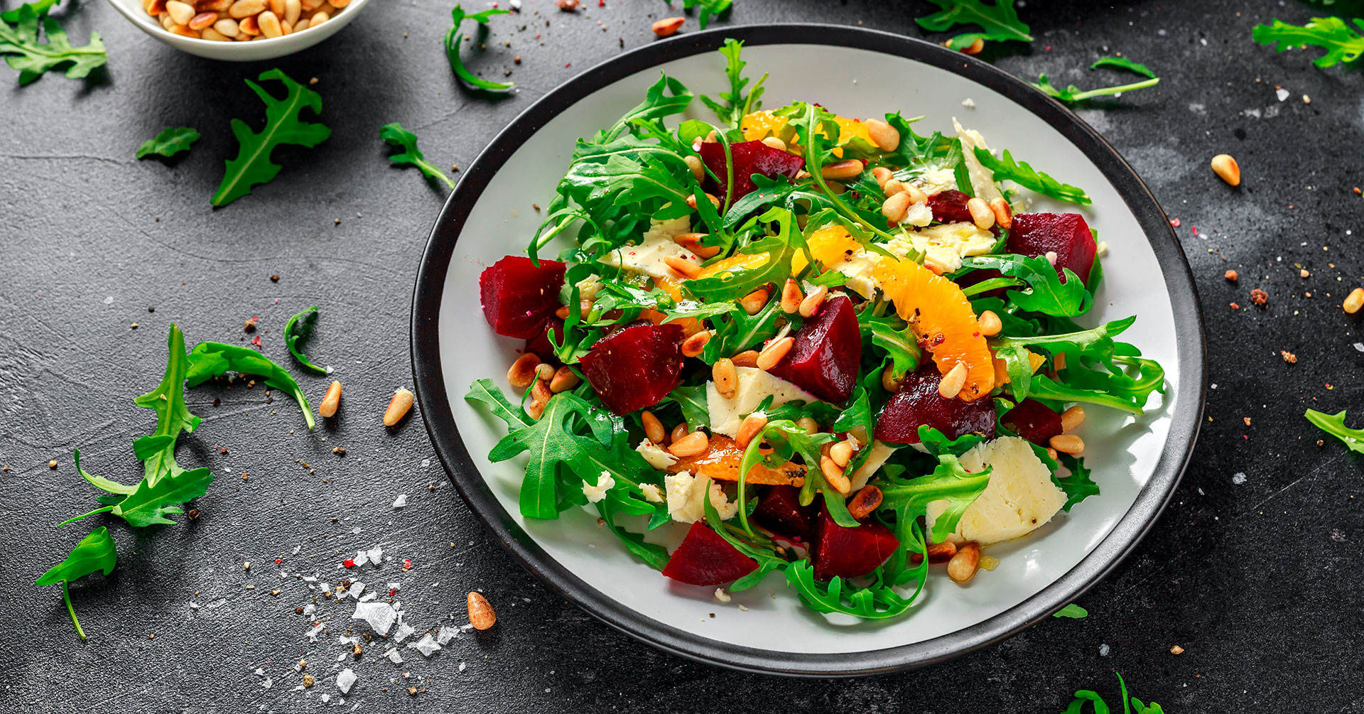 Ensalada de betabel con granola