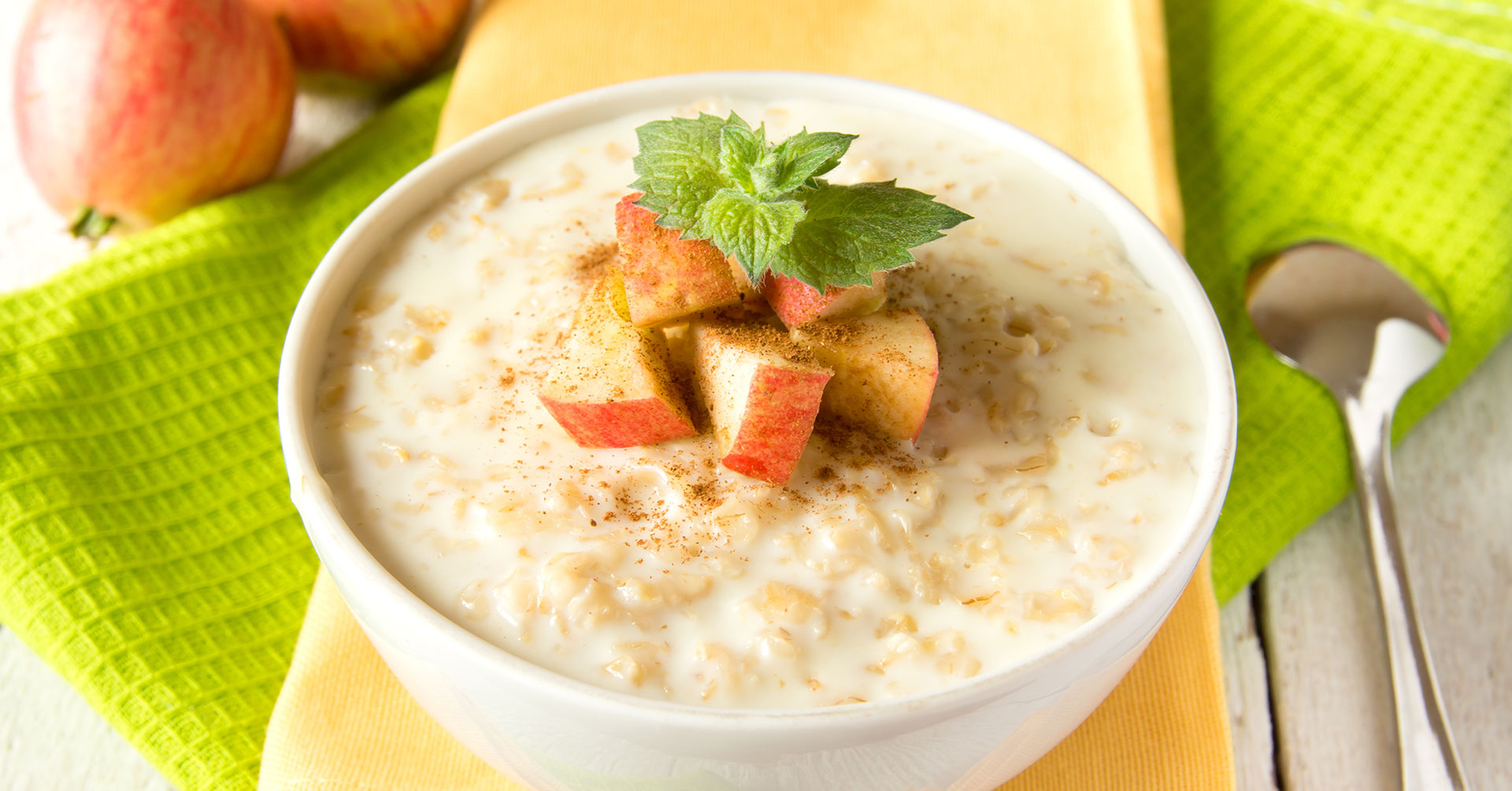 Avena con manzana
