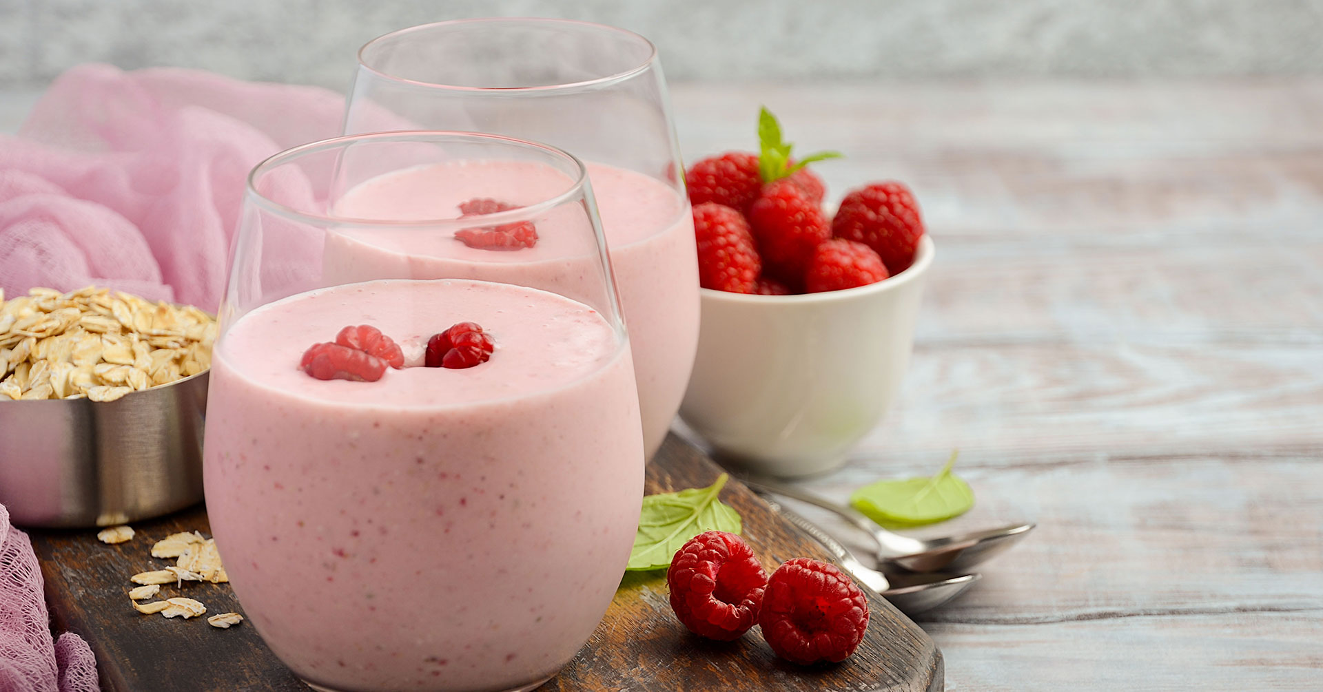 Smoothie de frutos rojos con avena