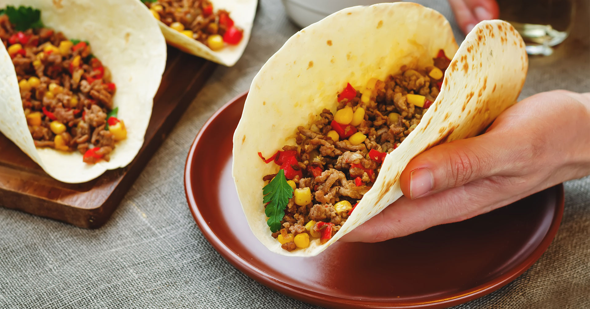 Tacos de chicharrón de avena