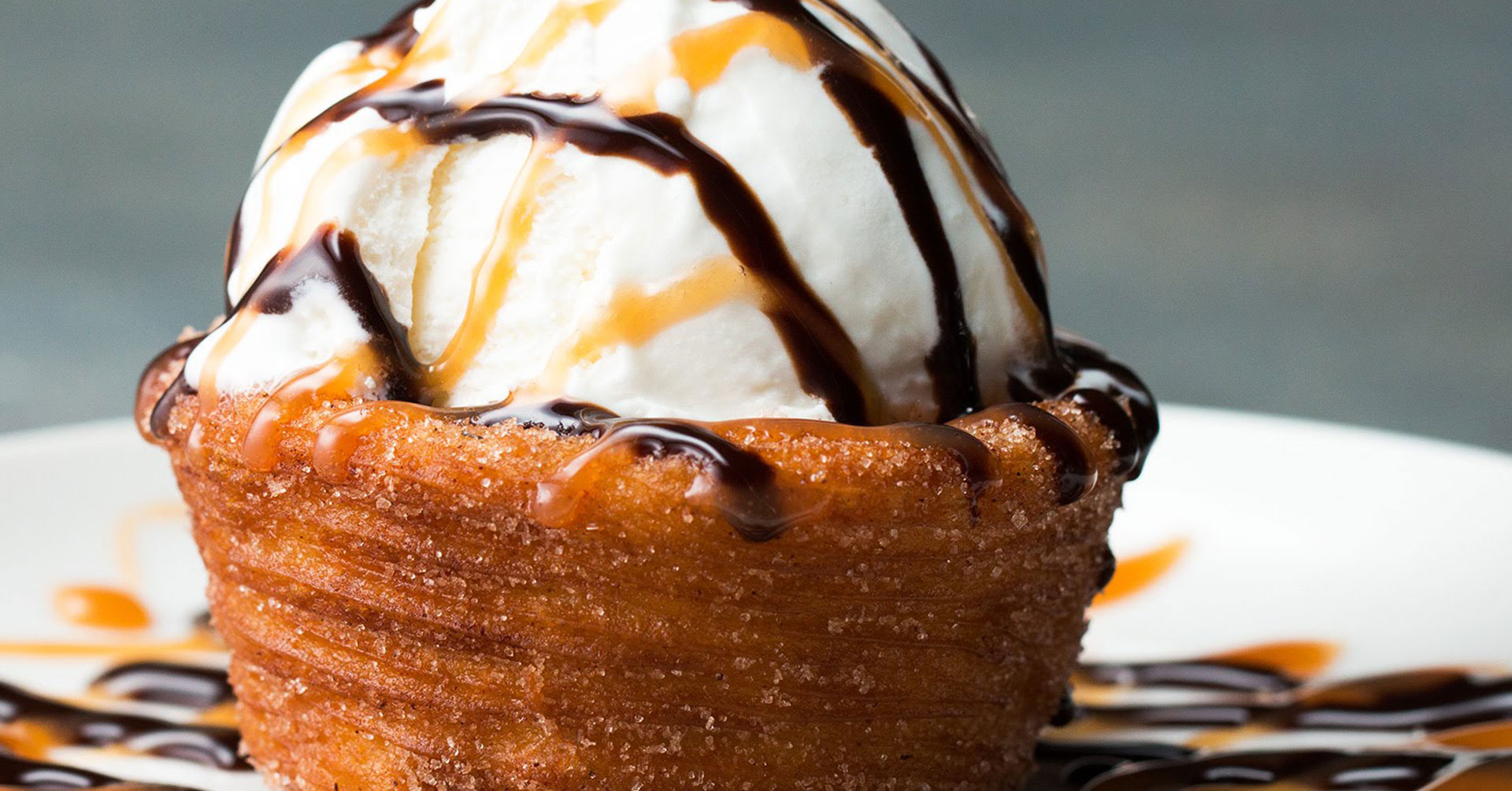 Copa de churros para helado