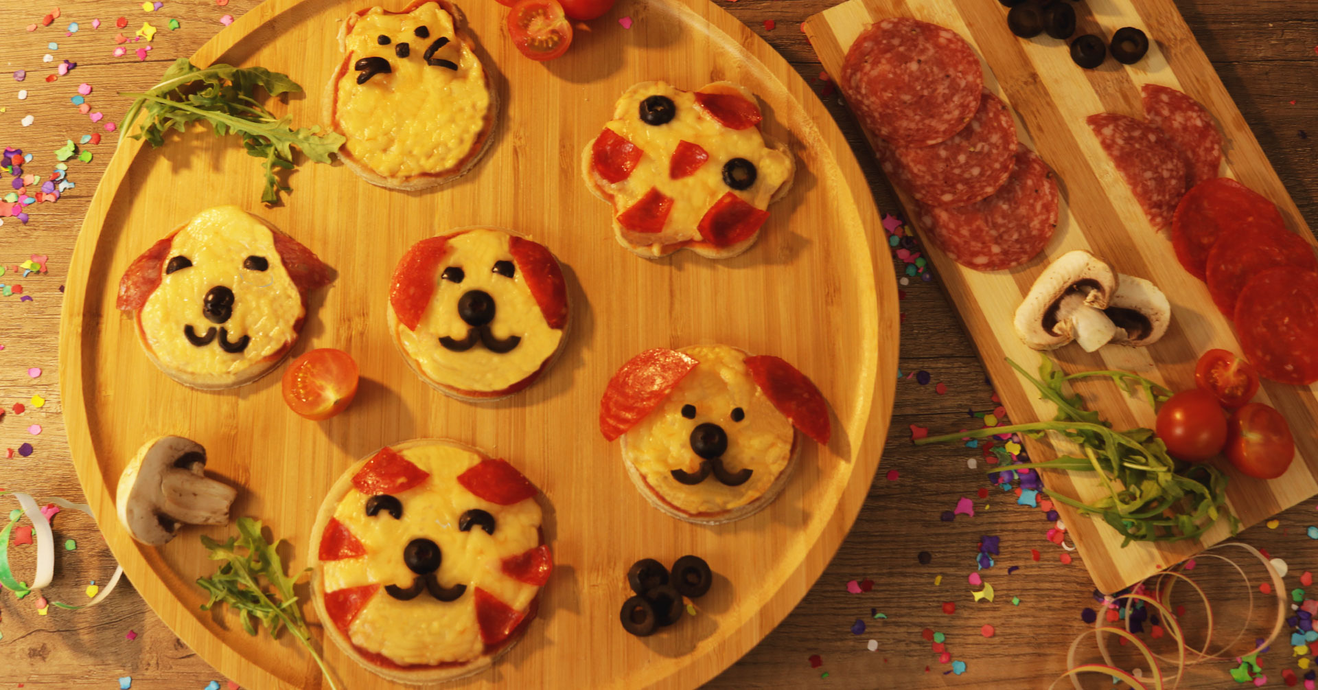 Minipizzas de avena