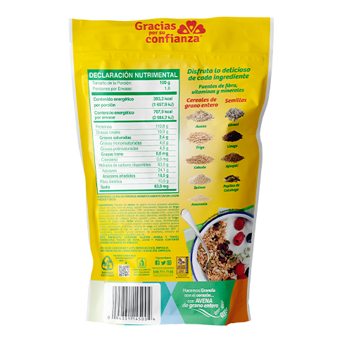 Información nutricional