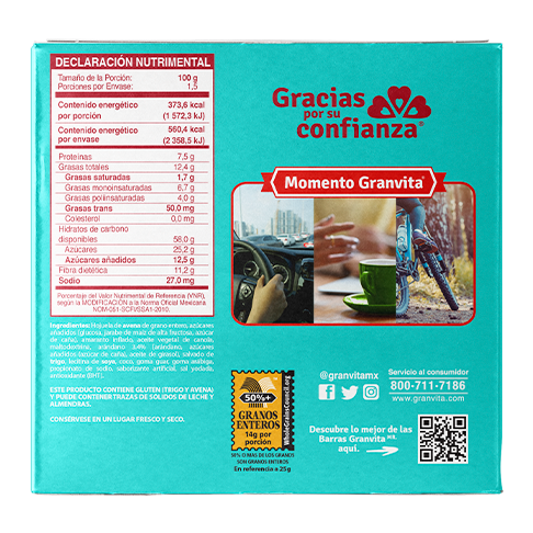 Información nutricional