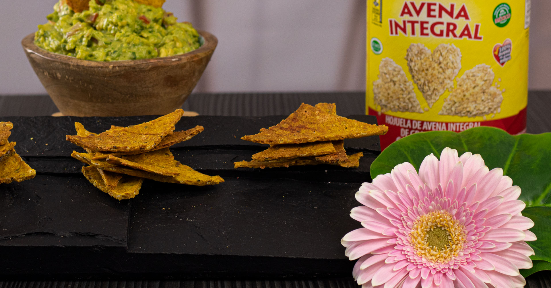Totopos de avena saludables