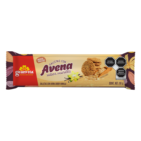 Galletas con Avena sabor Vainilla