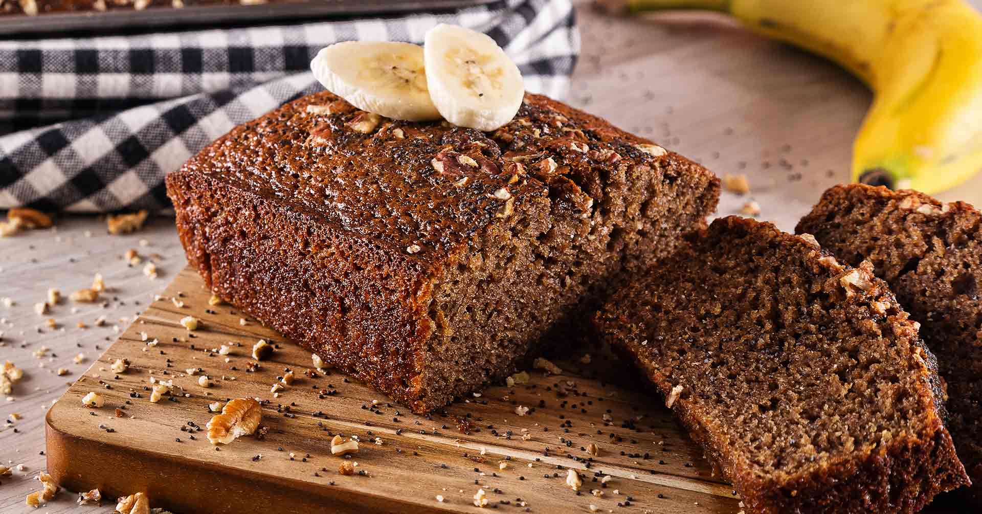 3 recetas de pan de plátano con harina de avena
