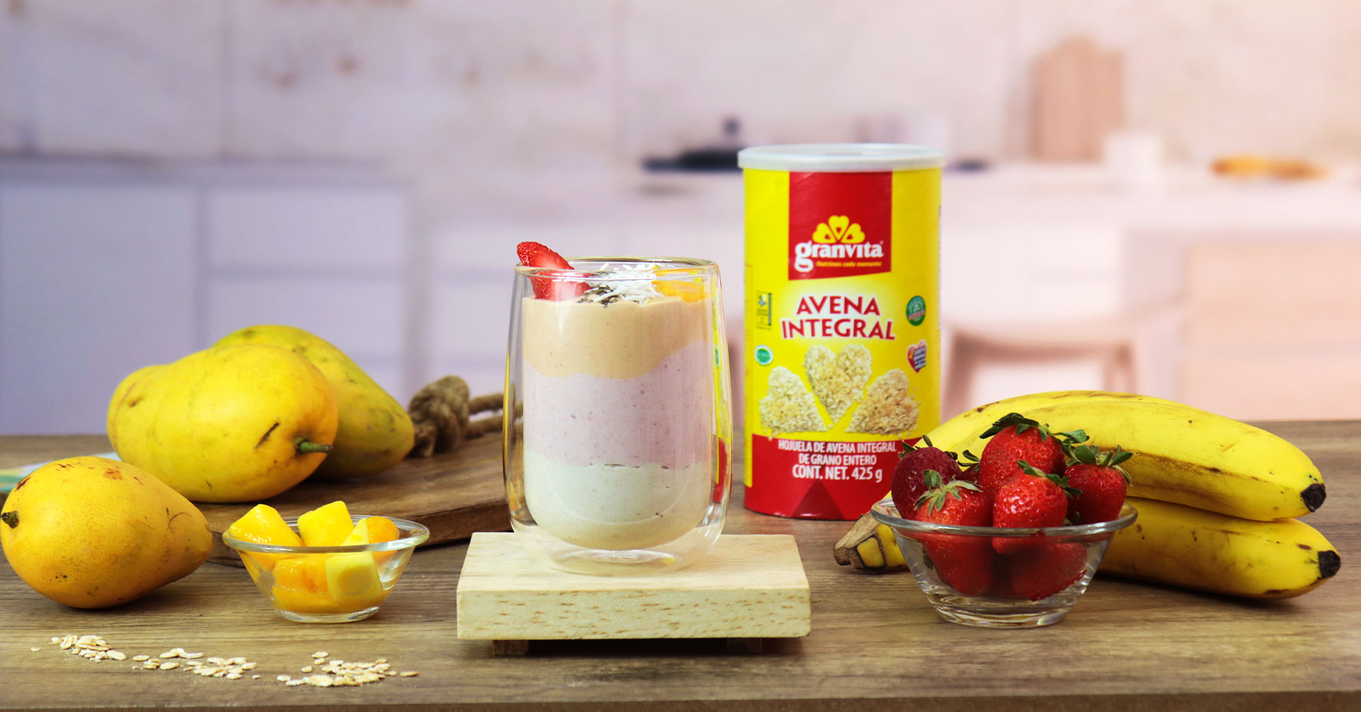 Smoothie tricolor