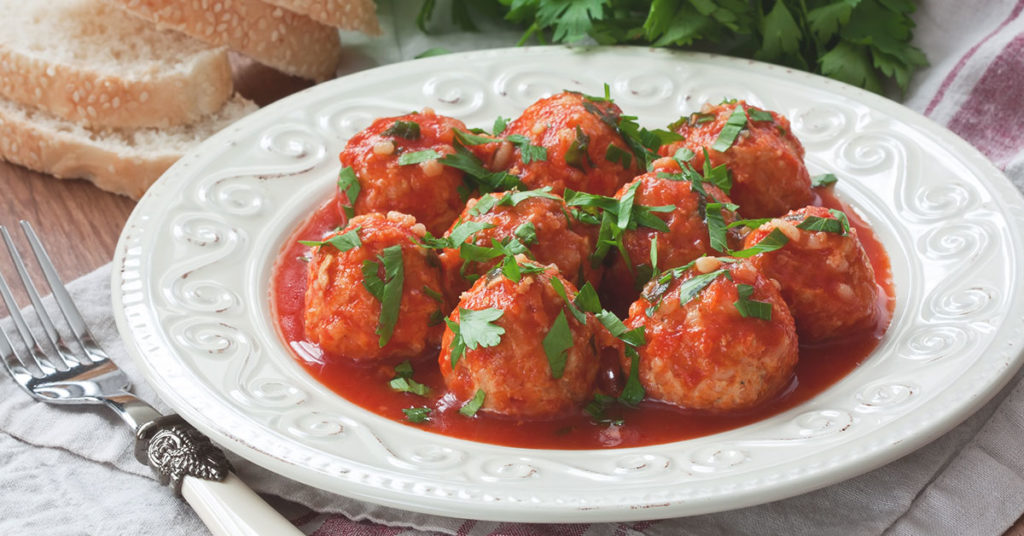 Imagen albóndigas con pollo y hojuelas de avena 